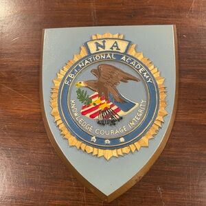 Vintage FBI National Academy Plaque